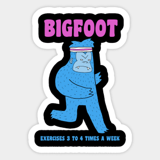 Bigfoot Cares About Heart Health Sticker